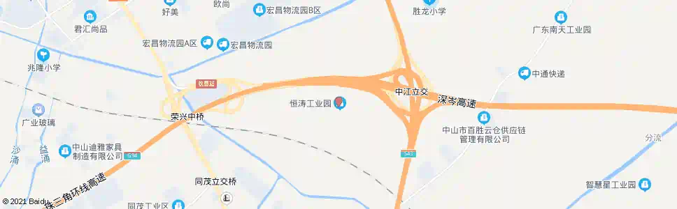 中山中顺纸业公司_公交站地图_中山公交_妙搜公交查询2025