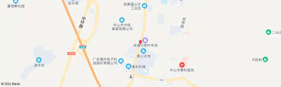 中山长环(茶叶市场)_公交站地图_中山公交_妙搜公交查询2025