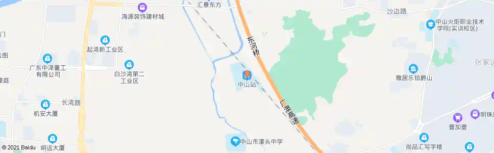 中山石场_公交站地图_中山公交_妙搜公交查询2025