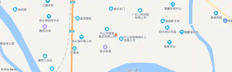 中山建业路东_公交站地图_中山公交_妙搜公交查询2025