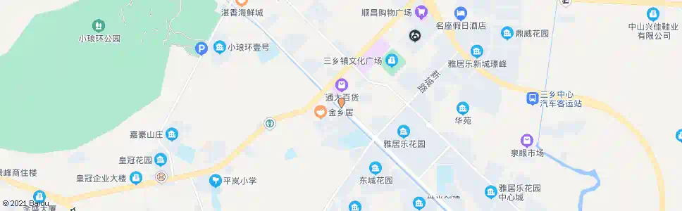 中山金涌大道北_公交站地图_中山公交_妙搜公交查询2025