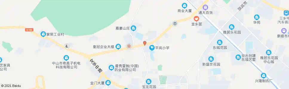 中山大记酒楼_公交站地图_中山公交_妙搜公交查询2025