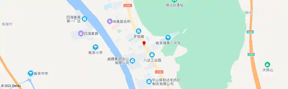 中山板芙一中_公交站地图_中山公交_妙搜公交查询2025