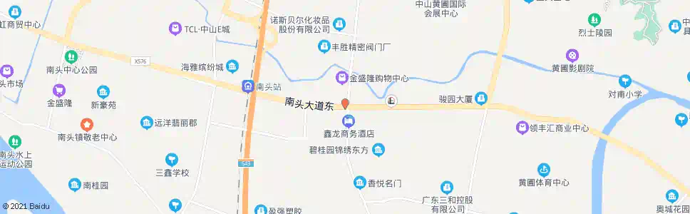 中山东福园_公交站地图_中山公交_妙搜公交查询2025