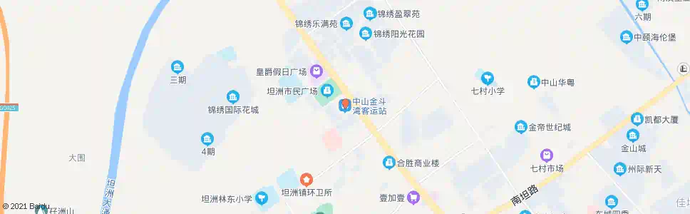 中山金斗湾客运站_公交站地图_中山公交_妙搜公交查询2025