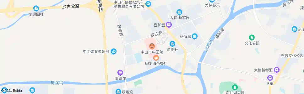 中山市中医院_公交站地图_中山公交_妙搜公交查询2025