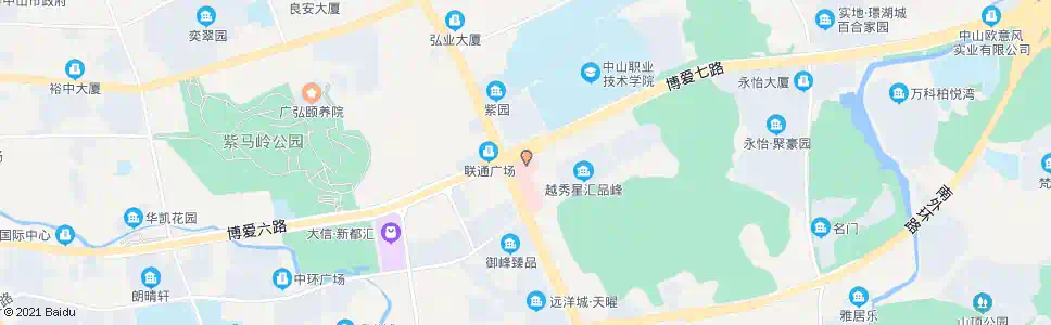 中山卫生局_公交站地图_中山公交_妙搜公交查询2025