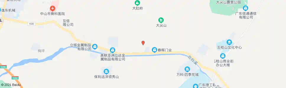 中山三家村_公交站地图_中山公交_妙搜公交查询2025