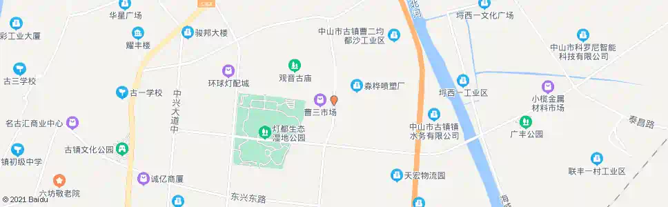 中山曹三市场_公交站地图_中山公交_妙搜公交查询2025