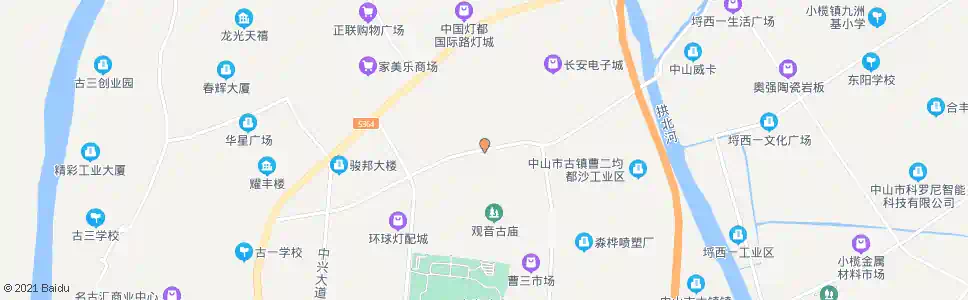 中山曹步市场_公交站地图_中山公交_妙搜公交查询2025