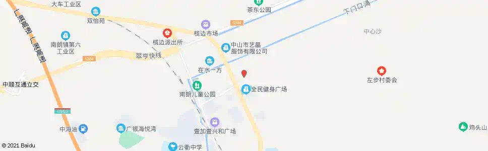 中山南朗医院_公交站地图_中山公交_妙搜公交查询2025