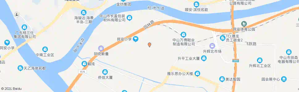 中山民安市场_公交站地图_中山公交_妙搜公交查询2025