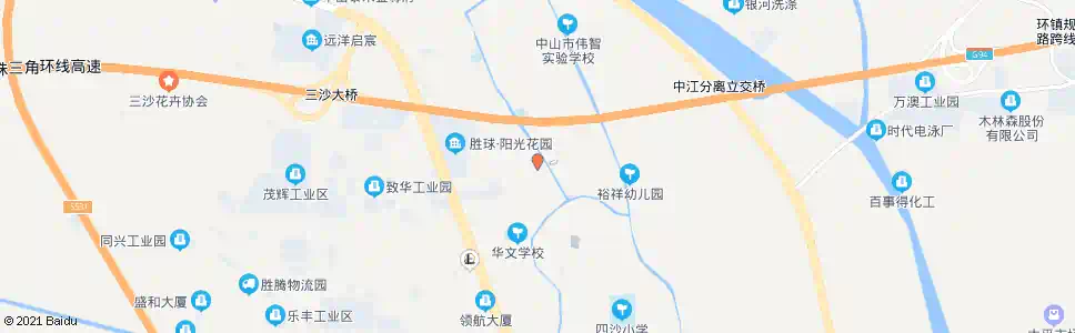 中山贴边七队_公交站地图_中山公交_妙搜公交查询2025