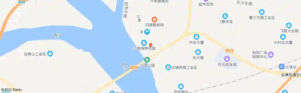 中山江南海岸花园_公交站地图_中山公交_妙搜公交查询2025