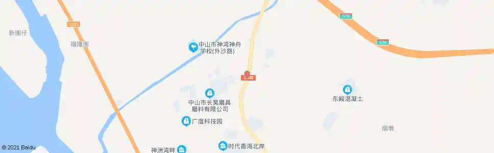 中山外沙_公交站地图_中山公交_妙搜公交查询2025