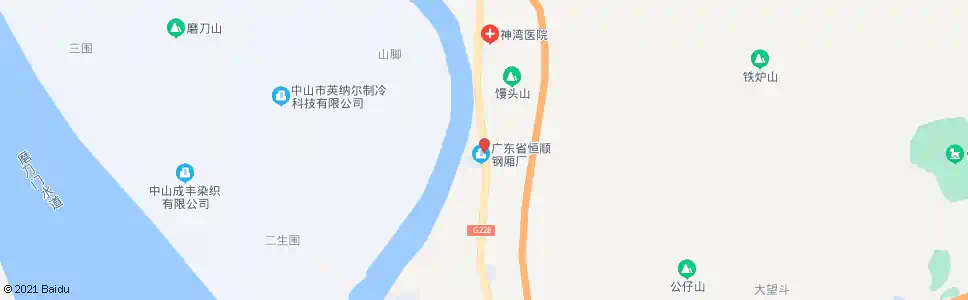 中山石场村_公交站地图_中山公交_妙搜公交查询2025