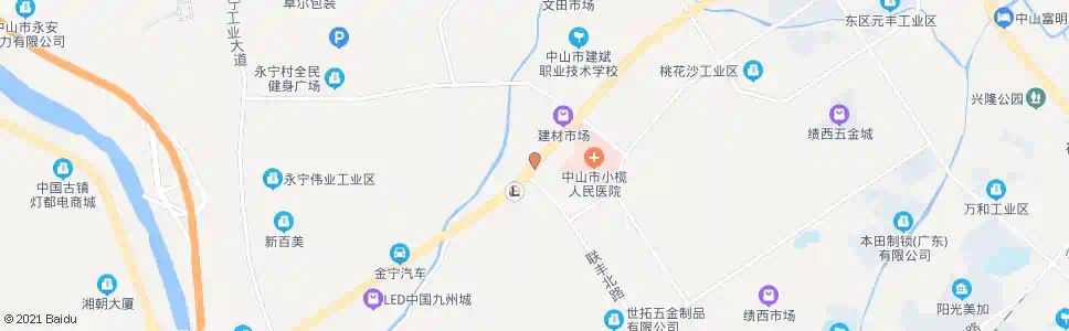 中山花木市场路口_公交站地图_中山公交_妙搜公交查询2025