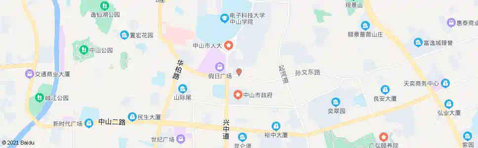 中山半山翠苑(智海人才市场)_公交站地图_中山公交_妙搜公交查询2025