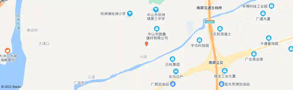 中山裕洲商业街_公交站地图_中山公交_妙搜公交查询2025