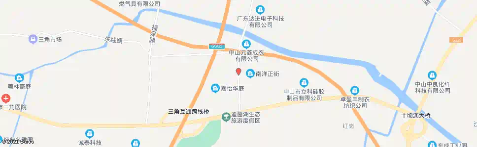 中山高平大道南_公交站地图_中山公交_妙搜公交查询2025