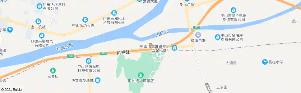 中山现代箱厂_公交站地图_中山公交_妙搜公交查询2025