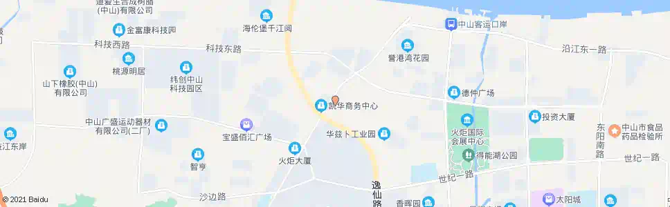 中山开发区交警大队_公交站地图_中山公交_妙搜公交查询2025
