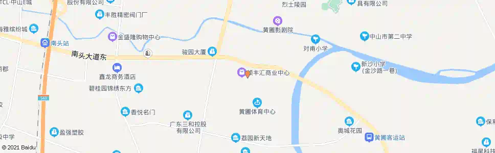 中山黄圃市场_公交站地图_中山公交_妙搜公交查询2025