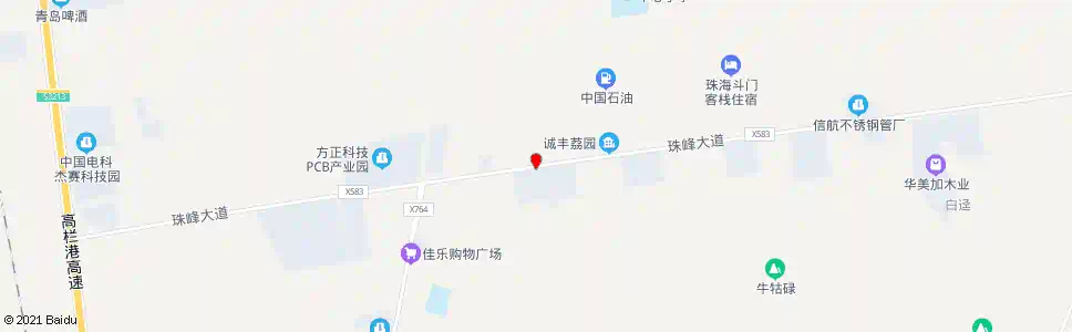 珠海虎山东_公交站地图_珠海公交_妙搜公交查询2025