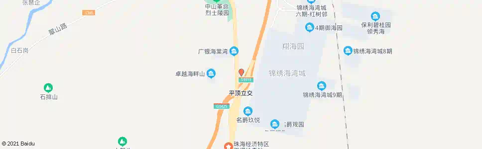 珠海平顶村_公交站地图_珠海公交_妙搜公交查询2025