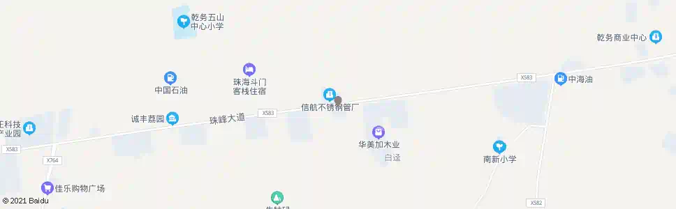 珠海荔山砖厂_公交站地图_珠海公交_妙搜公交查询2025