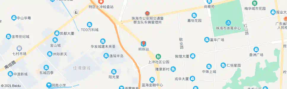 珠海城轨明珠站_公交站地图_珠海公交_妙搜公交查询2025
