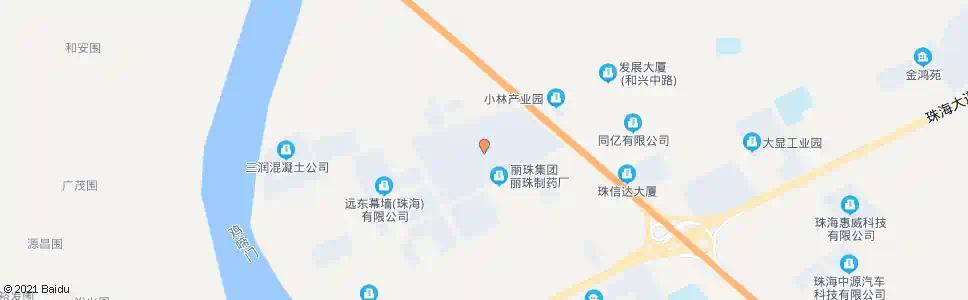 珠海丽珠工业园_公交站地图_珠海公交_妙搜公交查询2025