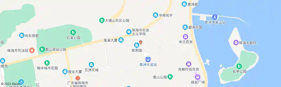 珠海紫荆园_公交站地图_珠海公交_妙搜公交查询2025