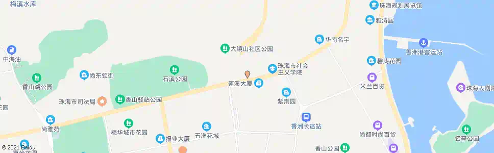 珠海三乡交警大队_公交站地图_珠海公交_妙搜公交查询2025