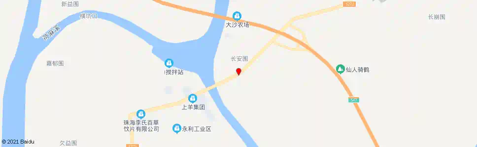 珠海大沙场_公交站地图_珠海公交_妙搜公交查询2025