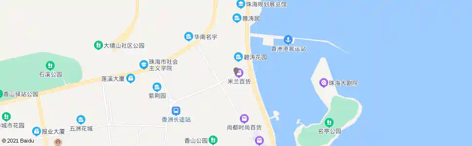 珠海翠香东_公交站地图_珠海公交_妙搜公交查询2025
