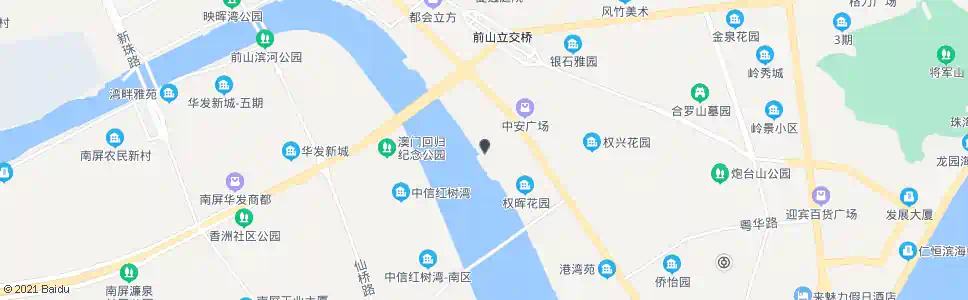 珠海前河东路中_公交站地图_珠海公交_妙搜公交查询2025
