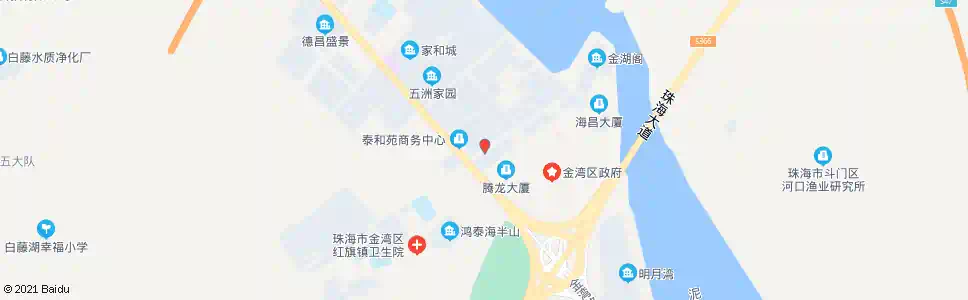 珠海白藤二路西_公交站地图_珠海公交_妙搜公交查询2025