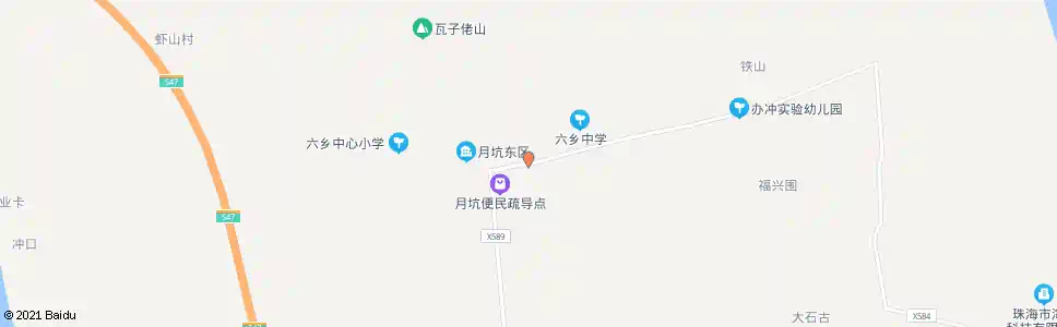 珠海六乡旧镇府_公交站地图_珠海公交_妙搜公交查询2025