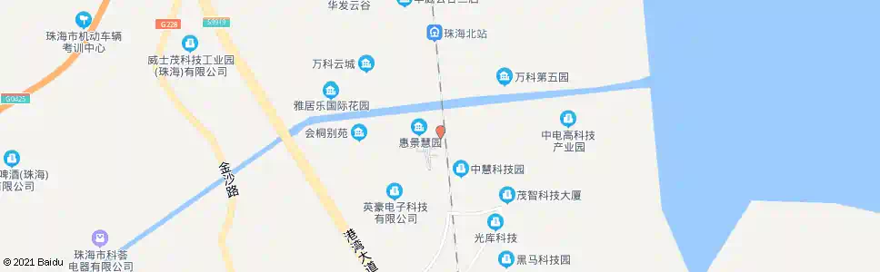 珠海科技八路东_公交站地图_珠海公交_妙搜公交查询2025