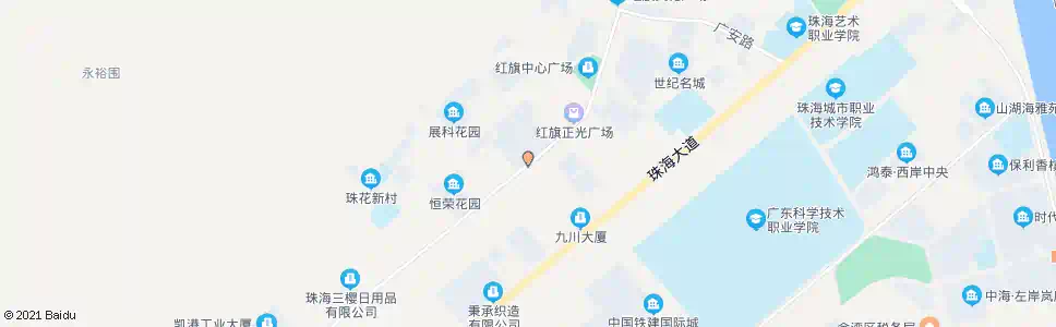 珠海虹晖二路中_公交站地图_珠海公交_妙搜公交查询2025
