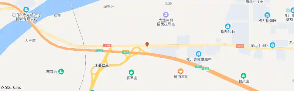 珠海大濠冲村口_公交站地图_珠海公交_妙搜公交查询2025