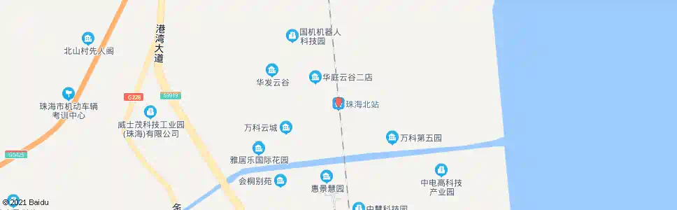 珠海腾云北路北_公交站地图_珠海公交_妙搜公交查询2025
