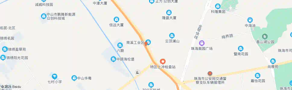 珠海南溪_公交站地图_珠海公交_妙搜公交查询2025