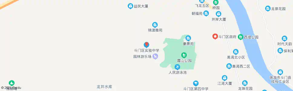 珠海斗门实验中学_公交站地图_珠海公交_妙搜公交查询2025