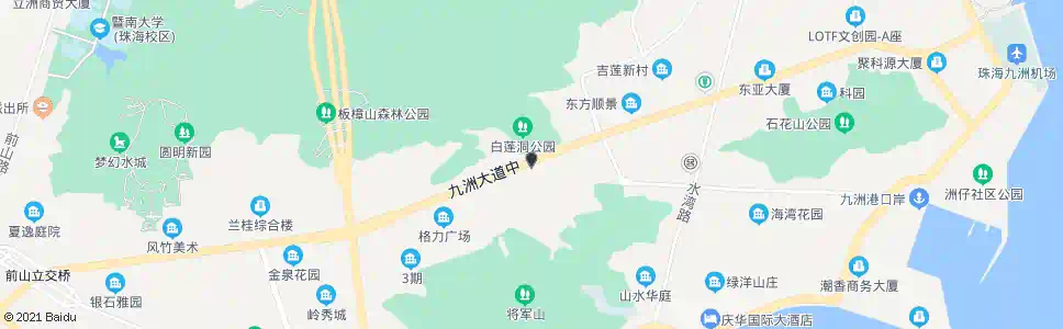 珠海白莲洞公园_公交站地图_珠海公交_妙搜公交查询2025