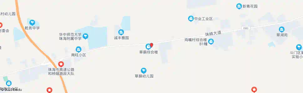 珠海草蓢村_公交站地图_珠海公交_妙搜公交查询2025