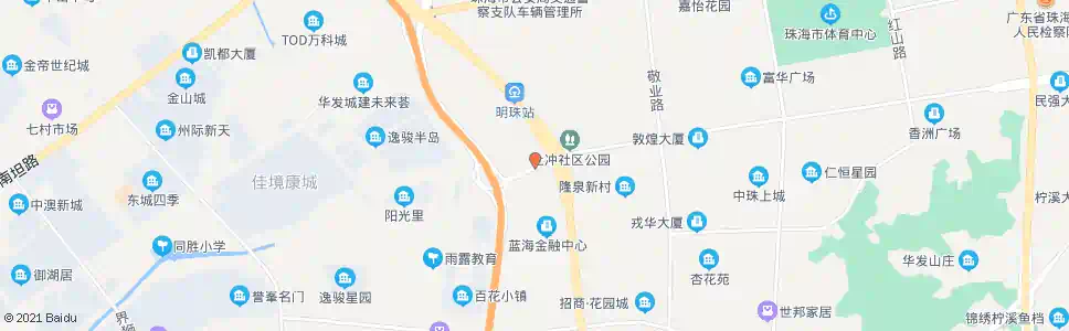 珠海翠屏路_公交站地图_珠海公交_妙搜公交查询2025