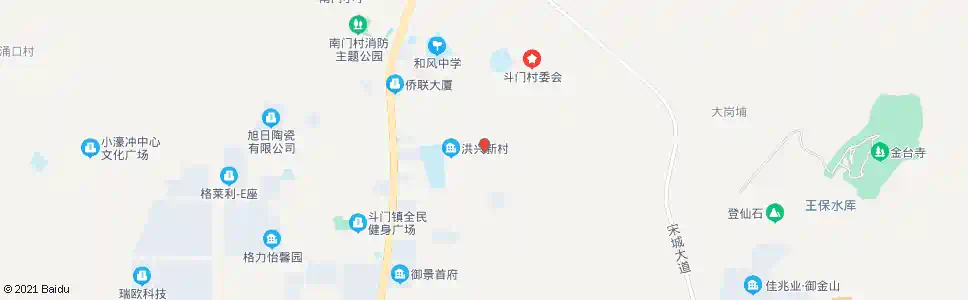 珠海斗门村_公交站地图_珠海公交_妙搜公交查询2025