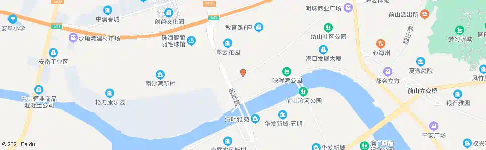 珠海中臣花园_公交站地图_珠海公交_妙搜公交查询2025